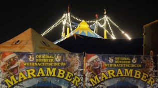 Manege frei: Das Team des Circus Maramber hat das Lager aufgeschlagen und das Zirkuszelt steht. (Aufnahme von 2021)