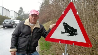 Frösche- und Krötenretter David Barandun: Schon als Kind hatte er ein Herz für die Tiere.