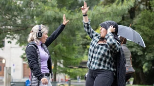 An der Silent Disco geht die Post ab.