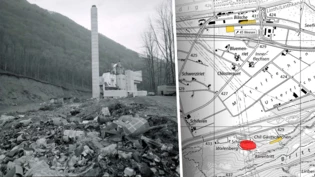 Die Lösung des Problems ist in Sicht: Früher wurde Abfall auf einer Deponie abgeladen. Das Foto links zeigt die frühere Kehrichtdeponie der Gemeinde Niederurnen im Jahr 1973. Im Hintergrund sieht man die neue KVA. Solche belasteten Standorte sind auf einer Karte des Kantons eingezeichnet. 
