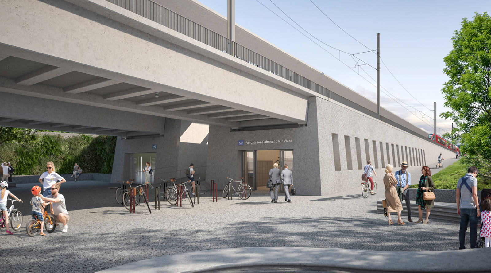 Zweites Stadtzentrum: Für insgesamt 60,8 Millionen Franken wird der Bahnhof Chur West modernisiert, behindertengerecht und neu.