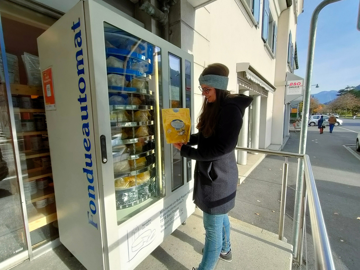 Käse zur jeder Tageszeit? In Bad Ragaz gibt es einen 24-Stunden-Fondueautomaten. 