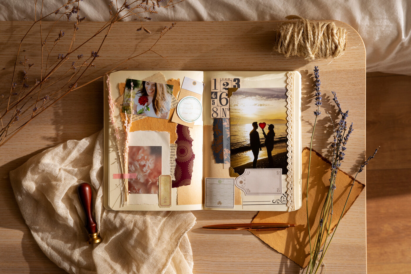 Geklebt, geschrieben oder gezeichnet: Ein Scrapbook bietet viele Möglichkeiten, sich kreativ auszuleben. 