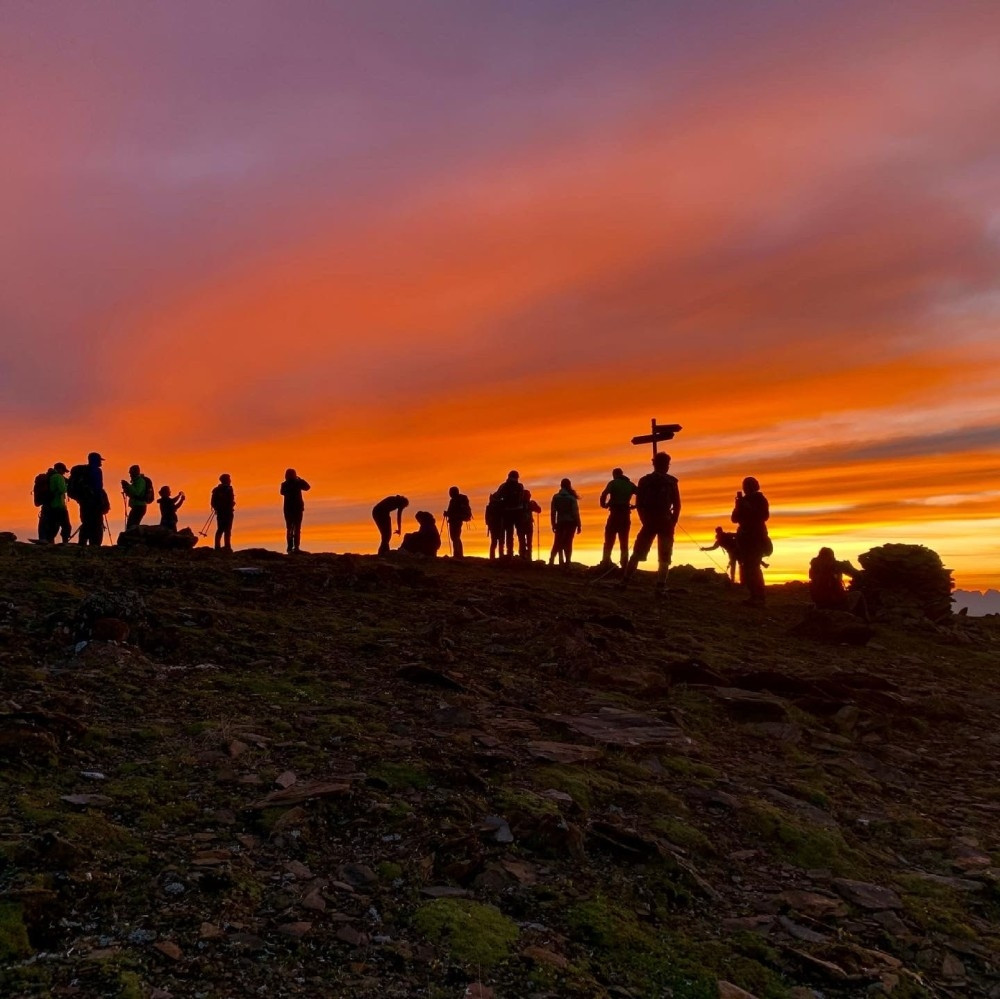 Schwere Wanderung: Die zehnstündige Wanderung mit hohem Schwierigkeitsgrad lohnt sich vor allem aufgrund des Sonnenaufgangs.