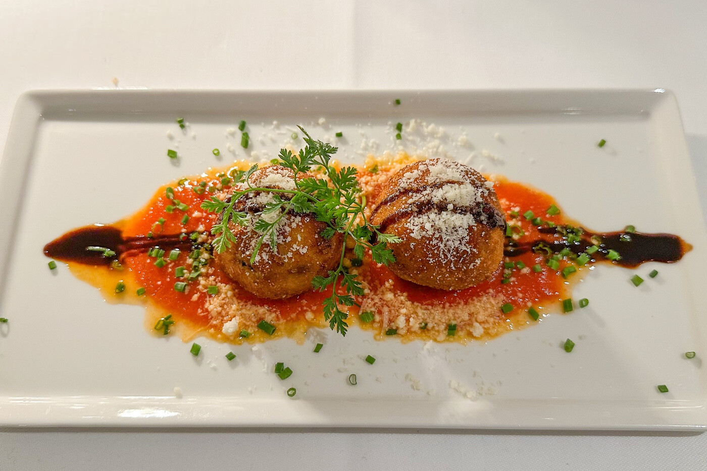 Schmecken gut: Die Arancini im «Leutschenhaus» überzeugen.